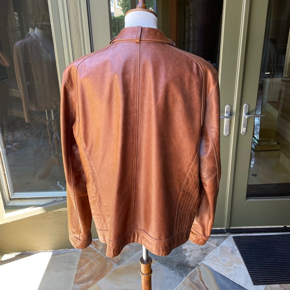 Italian - Vera Pelle genuine leather jacket size 44 US